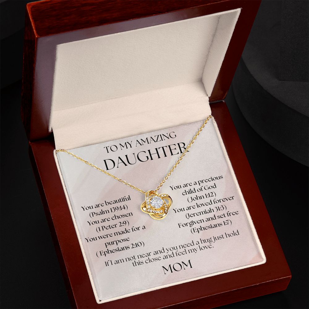 14k Yellow Gold #1 Daughter Necklace - The Black Bow Jewelry Company